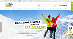 Desktop Screenshot of bergsport-welt.de